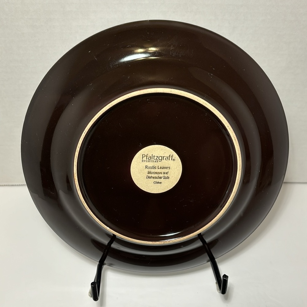 Pfaltzgraff Everyday Rustic Leaves Salad Dessert Plates Set Of 2 Discontinued - Picture 4 of 8